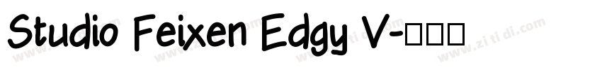 Studio Feixen Edgy V字体转换